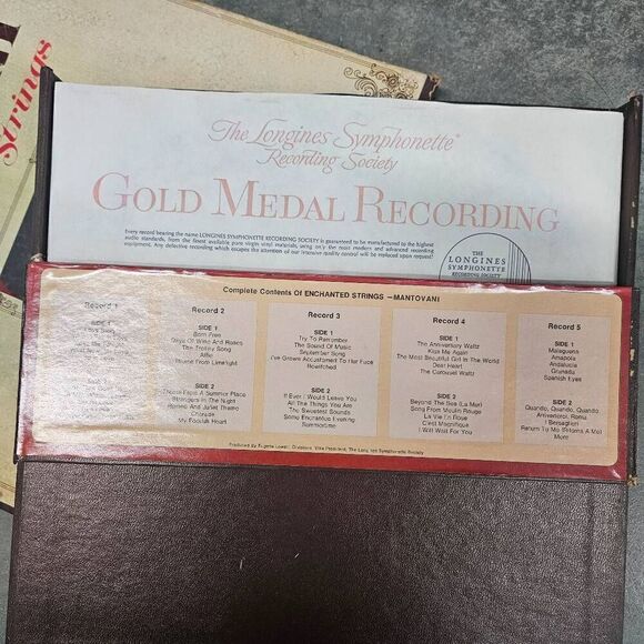 Enchanted Strings, Mantovani... Gold Medal Longines Symphonette "Living Sound" 5 - Picture 2 of 5